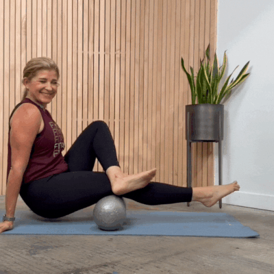 Glute Hamstring Butt Foam Roller Exercise Rollga FIT4MOM.gif